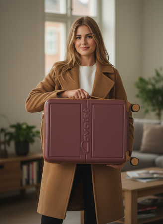 Walizka mała kabinowa Cavalet DALBY, 36l różowa