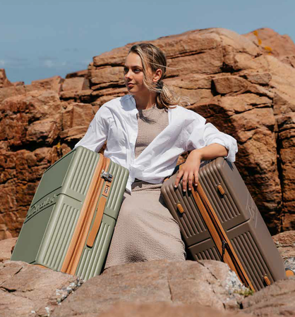 Walizka duża Cavalet DALBY, 101-114l zielona