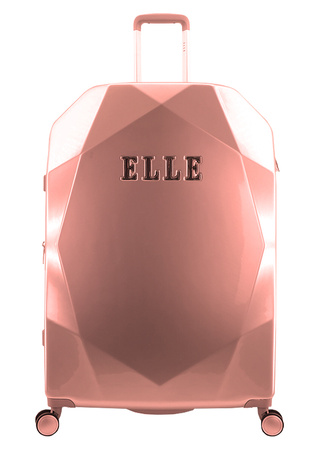 Walizka duża ELLE Diamond różowa
