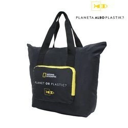 Torba składana typu shopper National Geographic FOLDABLES 14402 czarna