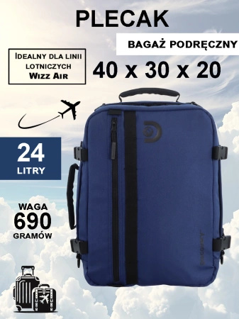 Plecak - torba kabinowa Discovery ANDES szary