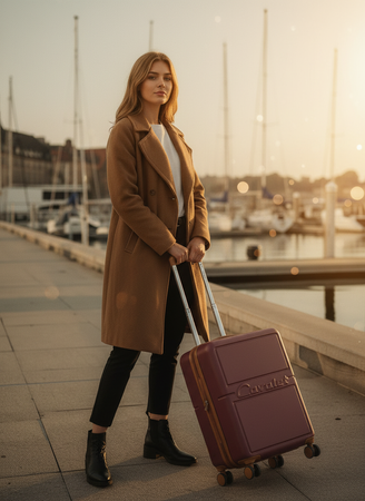 Walizka mała kabinowa Cavalet DALBY, 36l różowa