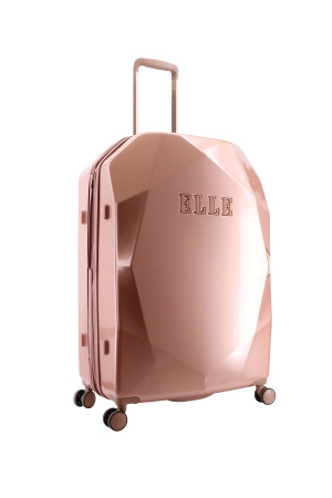 Walizka duża ELLE Diamond różowa