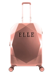 Walizka mała kabinowa ELLE Diamond różowa