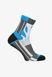 Skarpety do biegania SOCKS RUN szaro-turkusowe rozm.     45/47