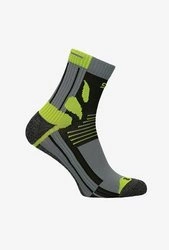 Skarpety do biegania SOCKS RUN szaro-zielone rozm.     42/44
