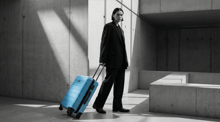 Walizka mała kabinowa Discovery SKYWARD niebieska