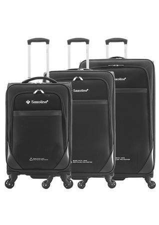 Walizka materiałowa mała, kabinowa SAXOLINE Soft S czarna