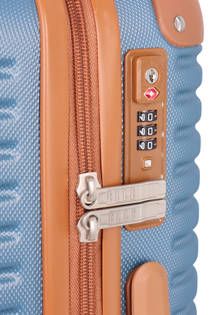 Walizka mała kabinowa ELLE Glam niebieska