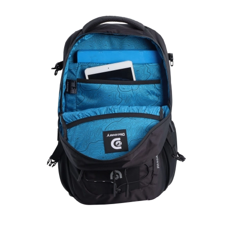 Duży plecak turystyczny Discovery Outdoor czarny 30l