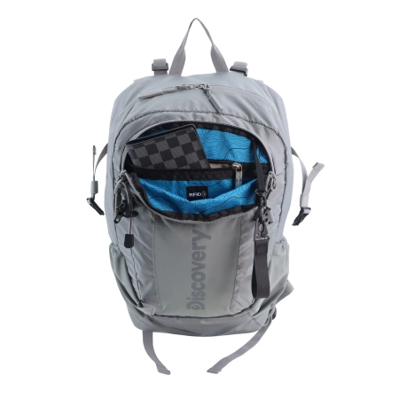 Mały plecak turystyczny Discovery Outdoor szary 18l