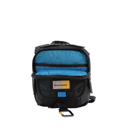 Torba na ramię z klapą Discovery Icon czarna 3l