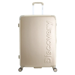 Duża walizka twarda Discovery Focus złota 102 l
