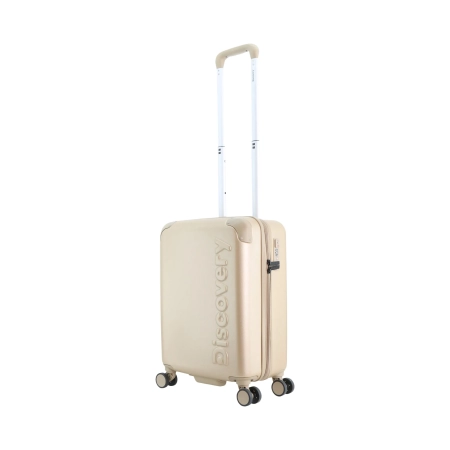Mała walizka twarda Discovery Focus złota 34 l