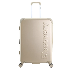 Średnia walizka twarda Discovery Focus różowa 66 l