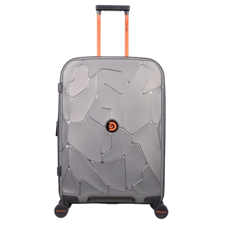 Średnia walizka twarda Discovery Lava antracytowa 60 l