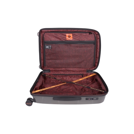 Średnia walizka twarda Discovery Lava antracytowa 60 l