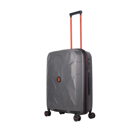 Średnia walizka twarda Discovery Lava antracytowa 60 l