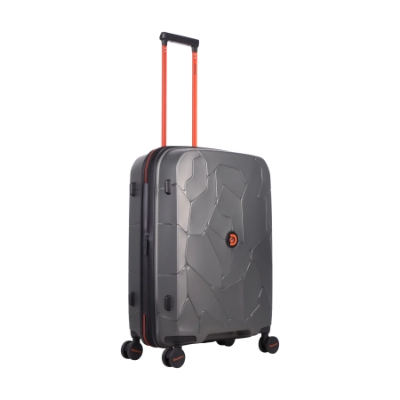 Średnia walizka twarda Discovery Lava antracytowa 60 l
