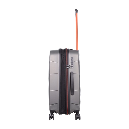 Średnia walizka twarda Discovery Lava antracytowa 60 l
