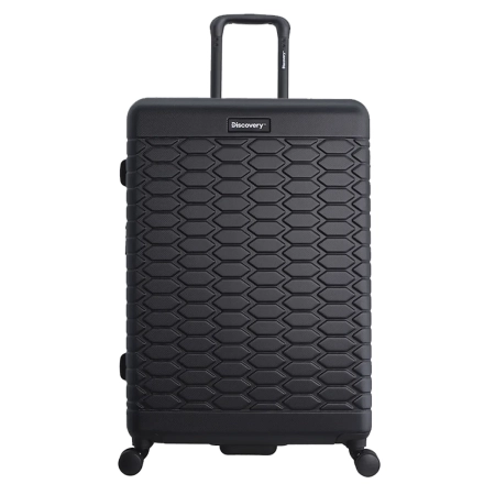 Duża walizka twarda Discovery Reptile czarna 103 l