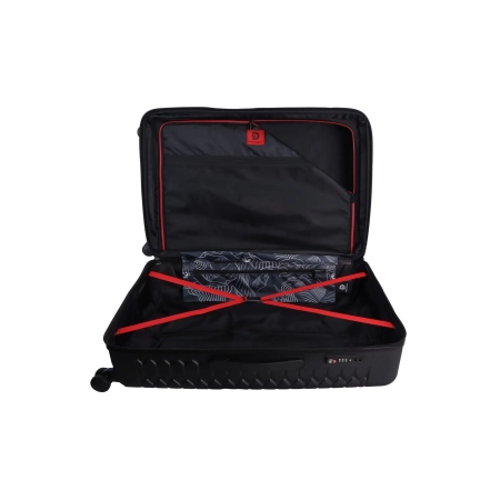 Duża walizka twarda Discovery Reptile czarna 103 l
