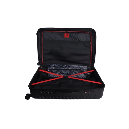 Duża walizka twarda Discovery Reptile czarna 103 l