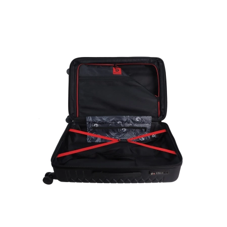 Średnia walizka Discovery Reptile czarna 62–71 l
