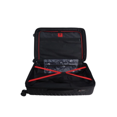 Średnia walizka Discovery Reptile czarna 62–71 l