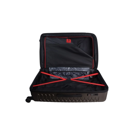 Duża walizka twarda Discovery Reptile khaki 103 l