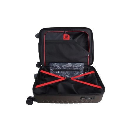 Mała walizka twarda Discovery Reptile khaki 37 l