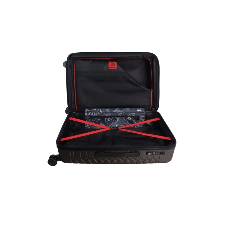 Średnia walizka twarda Discovery Reptile khaki 62 l