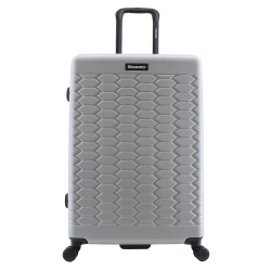 Duża walizka twarda Discovery Reptile srebrna 103 l