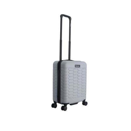 Mała walizka twarda Discovery Reptile srebrna 37 l