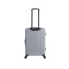 Średnia walizka twarda Discovery Reptile srebrna 62 l