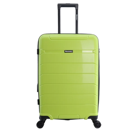 Średnia walizka twarda Discovery Skyward limonkowa 68 l