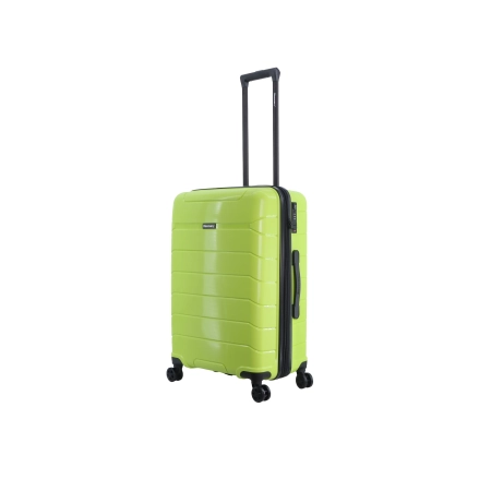 Średnia walizka twarda Discovery Skyward limonkowa 68 l