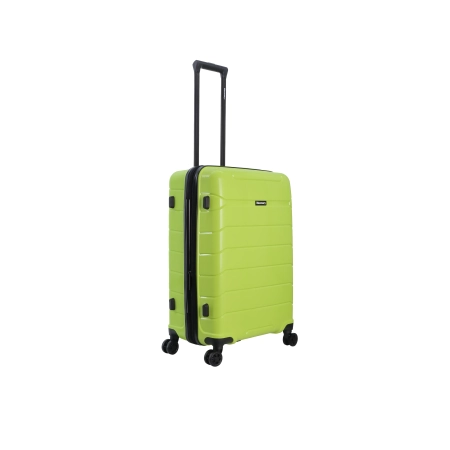 Średnia walizka twarda Discovery Skyward limonkowa 68 l
