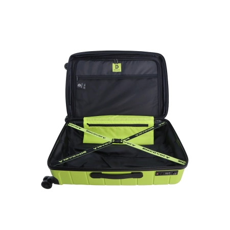 Średnia walizka twarda Discovery Skyward limonkowa 68 l