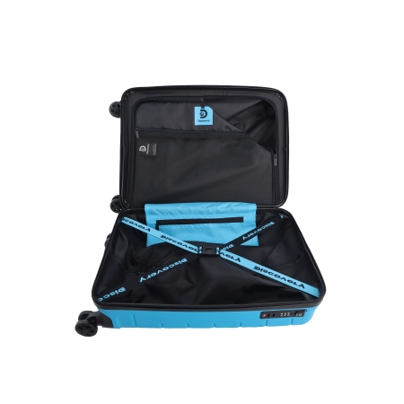 Mała walizka twarda Discovery Skyward niebieska 36 l