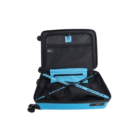 Mała walizka twarda Discovery Skyward niebieska 36 l