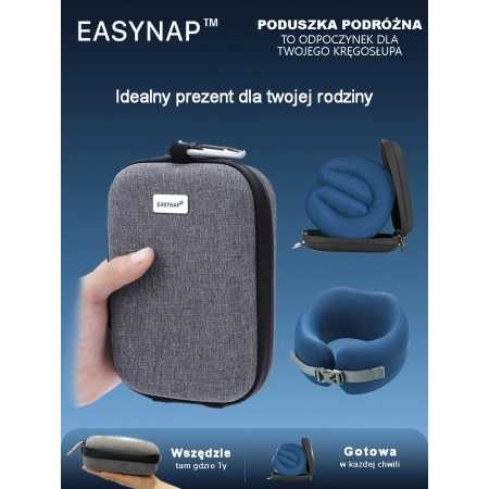 Poduszka podróżna Easy NAP niebieska M