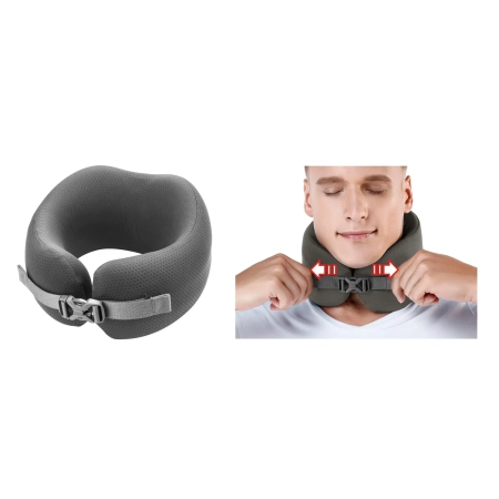 Poduszka podróżna Easy NAP szara M