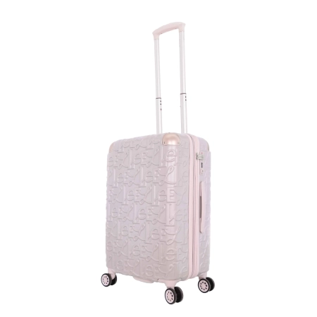 Mała walizka Elle Alors różowa metaliczna 39–46 l