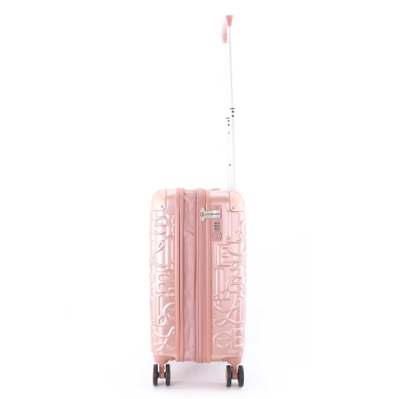 Mała walizka Elle Alors różowa 39–46 l