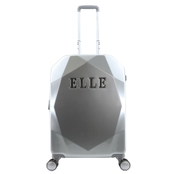 Mała walizka twarda Elle Diamond srebrna 41 l Mała walizka twarda Elle Diamond srebrna 41 l