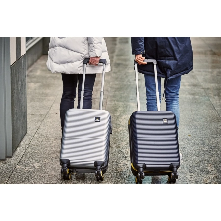 Mała walizka twarda National Geographic Abroad granatowa 33 l