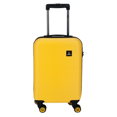 Mała walizka twarda National Geographic Abroad żółta 33 l