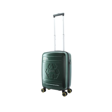 Mała walizka twarda National Geographic Balance zielona 37 l