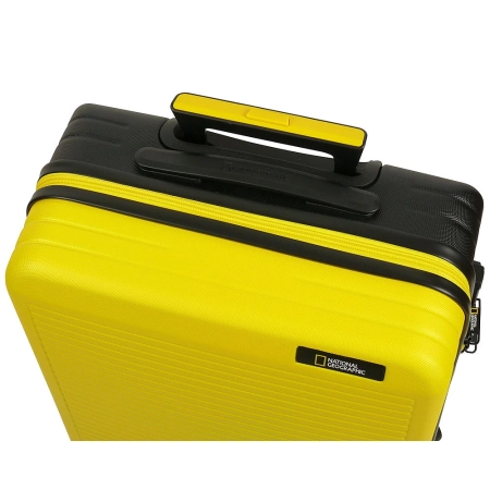 Mała walizka twarda National Geographic Pulse żółta 37 l
